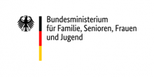 Logo of the German Federal Ministry for Family Affairs, Senior Citizens, Women and Youth